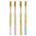 White Glo Eco-Friendly Bamboo Toothbrush Set | 4 Pack BPA Free Soft Bristles for Healthier Teeth & Gums | Biodegradable Sustainable Oral Care - Buy Online on GoSupps.com