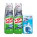 Spray 'n Wash Pre-Treat Max Laundry Stain Remover Gel Stick with Easy to Use Scrub Top Deeply Penetrates 1st Time and Dried-In Stains 6.7 Fl Oz Pack of 2 -With 1ct Auto In-The-Bowl Toilet Cleaner 6.7 Fl Oz (Pack of 2)
