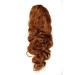 WIG ME UP WK03-30 Voluminous Curly Hairpiece - 60cm Long Copper Brown Braid with Combs & Elastic Band - Buy Online on GoSupps.com