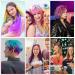 FCXQG 10 PCs Hair Chalk Set for Kids Temporary Hair Color with 10 Hair Cables for DIY Cosplay Parties & Birthdays - Buy Online on GoSupps.com