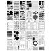 30 Pcs Journal Stencils Planner Stencils Plastic Ultimate Productivity Dot Journal Stencils DIY Drawing Templates Set for Journal Notebook Scrapbook Christmas Cards Decor, 4 x 7 Inch (Stylish Style)