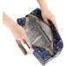 IGNPION Large Travel Toiletry Bag Waterproof Wash Bag | Dark Blue Floral Cosmetic Organizer for Women - Buy Online on GoSupps.com