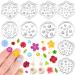 10 Pcs Flower Polymer Clay Molds Resin Polymer Clay Cutters Flower and Leaf Silicone Molds Small Daisy Clay Molds Flower Silicone Mold for Earrings Jewelry Making Crafts DIY Chocolate Candy Cake Decor