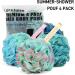 Shower Loofah Bath Sponge XL 75g - 4 Pack Soft Nylon Mesh Puff for Body Wash - Exfoliating Scrubber for Women and Men - Beauty Bathing Accessories - Buy Online on GoSupps.com