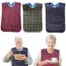 Homury 3 pieces of bibs for adults Latz for seniors washable for adults Water repellent with a push button clasp clothing protection slobberl tzen eating apron for women older people