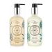 La Chatelaine Hand Wash & Lotion Set | Sulfate Free | Frosted Glass Bottles | Nourishing Shea Butter Formula | Natural and Organic | Made in France | 2 x 8.1 oz. (Coconut Milk)