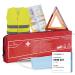 Walser car bandage pocket 2024 STVO compliant 3in1 car first aid set with breakdown triangle and warning vest first aid car 2024 first aid box including warning vest car + warning triangle car DIN 13164