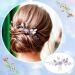 PAGOW 2PCS Purple Rhinestone Leaf Hair Comb Clips for Wedding Accessories - Women, Girls, Bride, Bridesmaid | Crystal Headpiece (4.73 x 2.76 inch) - Buy Online on GoSupps.com