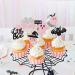 24 Pack Halloween Cupcake Toppers Bat Little Boo Ghost Cupcake Picks for Happy Halloween Theme Party Baby Shower Birthday Party Cake Decorations Supplies Pink Black - Buy Online on GoSupps.com