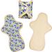 Organic Reusable Menstrual Pads Heavy Flow 3 PCS - LUCKYPADS Sanitary Napkins for Women - 11.81 Inch Day Pad Plus - Buy Online on GoSupps.com