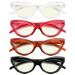 Eyekepper 4-Pack Reading Glasses Blue Light Blocking Cat-eye Computer Glasses Readers Women +1.75 Blue Light Blocking-b40-4 Pairs 1.75 x