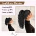 PORSMEER Ponytail Extension Claw Clip Ponytail Hair Extensions Black Natural Looking Long Curly Wavy Multi Layered Fluffy Synthetic Hairpiece for Women Girls Daily Wear or Party 18inch - Buy Online on GoSupps.com