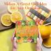 ASAKUKI Fruity Fruit Fragrance Oils 10*10ML Essential Oils Gift Set - Fresh Summer Scents for Candle & Soap Making - Lemon, Mango, Coconut, Strawberry, Watermelon, Pineapple, Green Apple & More - Buy Online on GoSupps.com