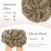 Fine Hair Parts with Rubber Band | Large Dutt Hair Tie & Extensions for Women | Caramel Brown & Ash Blonde - 55g - Buy Online on GoSupps.com