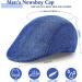 Eurzom Men's Flat Cap Irish Newsboy Hat with Linen-Like Cotton - 11 Colors - Buy Online on GoSupps.com