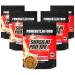 Powerstar Super Hi Pro 128 |Multi-component protein powder caramel 5x1000g |Highly possible biological value |Protein powder with 80% protein i.tr.|Protein shake for muscle building & weight loss caramel 1 kg (5 Pack)