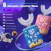 Kids Electric Toothbrush Set with Foam Mousse Toothpaste - Age 2-6 Blue | Waideecia Ultrasonic Toddler Toothbrushes - Buy Online on GoSupps.com