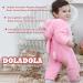 Doladola Baby Rompers Hooded Onesie | Toddler Jumpsuits Autumn/Winter Outfits | Pink Rabbit | 6-12 Months - Buy Online on GoSupps.com