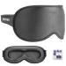 3D Contoured Cup Sleeping Eye Mask Soft and Gentle Breathable Comfortable for Side Sleep Travellers Yoga Men Women Adjustable with Silicone Ear Plugs for Sleeping Noise Reduction