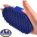 2-in-1 Rubber Dog Grooming Brush for Dogs and Cats - Blue | Short & Long Hair | Shedding & Bath Brush - Buy Online on GoSupps.com