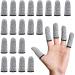 Finger Cots Cut Resistant Reusable Protector Finger Covers Finger Sleeves Finger Gloves Life Extender Thumb Protector for Kitchen Work Sculpture Anti-Slip DIP Working Gardening (Grey) 20 PCS
