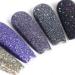 Laza 12 Colors Nail Glitter Powder - Shining Sugar Effect Black White Dust Sand Candy Coat Manicure Nail Art Decoration - Buy Online on GoSupps.com