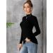 MANGDIUP Women's Mock Turtle Neck Long Sleeve Sleeveless Pullover Top - Black XL - Buy Online on GoSupps.com