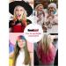 EBANKU 10 Colors Temporary Hair Chalk Comb Set with Glitter Tubes, Stencils - Washable Hair Color for Girls, Kids - DIY Dyeing Party, Cosplay, Halloween, Christmas - Buy Online on GoSupps.com