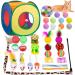 Cat Toys 33 PCS, Interactive Cat Kitten Toys for Indoor Cats Kitty with Collapsible Cat Play Tunnel Tube Tent Cat Feather Wand Teaser Cat Bell Fuzzy Ball Springs Mouse Toys For cats less than 12lbs