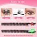 Buy Poiuyoiu DIY Eyelash Extension Set - 8-16mm Thick Cluster Lashes with Adhesive | Home Application | Volume 50D D-Lock - Buy Online on GoSupps.com