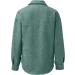 Corduroy Women's Long Sleeve Shirt Jacket - Mint Green, XX-Large - Buy Online on GoSupps.com