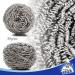 Mr. Siga 12 Pack Stainless Steel Pop Cleaner Sponge Brush - Kitchen Scourer & Spiral Cleaning Tool for Pots - 30g Each - Buy Online on GoSupps.com