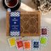 Octavius Hand Carved Wooden Tea Sampler Pack - 90 Enveloped Double Chamber Tea Bags - Assorted Black & Green Teas - Tea Sampler Variety Pack - Perfect for Tea Lovers - Pack of 1 - Buy Online on GoSupps.com