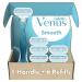 Gillette Venus Smooth Razors for Women, Includes 1 Handle , 6 Razor Blade Refills Smooth Sensitive 1 Handle + 6 Refills