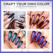 Morovan Chameleon Gel Nail Polish Kit - 4 Colors Chameleon Blue Green Orange Classic Black, Base & Top Coat, Soak Off, Rainbow Mood, Phantom, Gift Box - 10ml Each Bottle - Buy Online on GoSupps.com