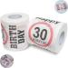 Happy 30 & Sexy Af Birthday Klopapier 2 pack decoration and gift packaging for the 30th birthday funny motto toilet paper fun toilet paper gifts birthday decoration Funny 30th 2 x