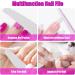 FANDAMEI 15pcs Professional Nail File Set in 5 Shapes 100/180 Grit Double Sided Emery Board Manicure Tools for Natural Nails Care Gel Nail Nail Buffer Files Nail Grooming and Styling for Salon Use 15 Count (Pack of 1) 15.0 - Buy Online on GoSupps.com