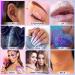 Holographic Body Glitter Gel - Ultra Fine Glitter for Face, Hair, Body, Nail & Eyeshadow - Waterproof Laser Gel for Festival & Rave - 1.35 oz (White) - Buy Online on GoSupps.com