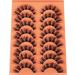 JIMIRE False Eyelashes Wispy Cat Eye Eyelashes 5D Faux Mink Lashes Fluffy 16mm Fake Eyelashes Pack Natural Look Strip Lash 8 Pairs - Buy Online on GoSupps.com
