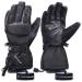Extremus Outlook Peak Ski Gloves for Man and Women, Warm 3M Thinsulate Snow Gloves for Cold Weather, Waterproof and Windproof Snowboard - Snowmobile Gloves Black Extra Large