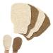 Peeling gloves 4 pieces body peeling glove washable shower gloves linen scrub glove for the body shower scrubbing gloves peeling tools for men children children