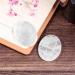 Nupuyai Rock Crystal Oval Thumb Worry Stone Set - Healing Anxiety & Stress Relief Therapy | 2pcs Energy Crystal Pocket Palm Stones 45x35mm White - Buy Online on GoSupps.com