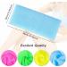 Gukasxi Exfoliating Washcloth Towel 4-Pack - Dual-Sided 11x35.5 inches Nylon Bath Towel for Body Exfoliation and Scrubbing - Buy Online on GoSupps.com