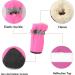 Winter Dog Shoes for Small-Medium Dogs | Fleece-lined Paw Protectors with Reflective Strip | Anti-Slip Rubber Sole | Pink | Size 5 1.9x1.5 - Buy Online on GoSupps.com