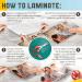 Textured Self Adhesive Laminating Sheets Smooth Satin Finish 9 x 11.5 Inches 4 Mil Thick 10 Pack for Letter Size Self Sealing Lamination Sheets 8.5 x 11 Laminating Pouches - Buy Online on GoSupps.com