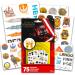 Star Wars Temporary Tattoos - 75 Assorted Designs including Kylo Ren, Rey, Captain Phasma, Stormtroopers, BB-8 and More by Disney Studios - Buy Online on GoSupps.com