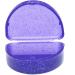 Slim Orthodontic Dental Case - Colour & Glitter Choices for Retainers Bleaching Trays Dentures & More (Glitter Purple) - Buy Online on GoSupps.com