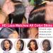 Queen Story 26 Inch Lace Front Human Hair Wig 13x4 Straight 180% Density HD Transparent Lace Frontal for Black Women - Natural Color | Pre Plucked with Baby Hair - Buy Online on GoSupps.com