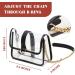 Vorspack Clear Crossbody Bag - Stadium Approved Clear Purse for Women - Ideal Gift for Concerts and Sports Events - Black - Buy Online on GoSupps.com