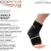 Copper Fit Rapid Relief Hot/Cold Ankle Foot Wrap - Black, One Size Fits Most | US - Buy Online on GoSupps.com